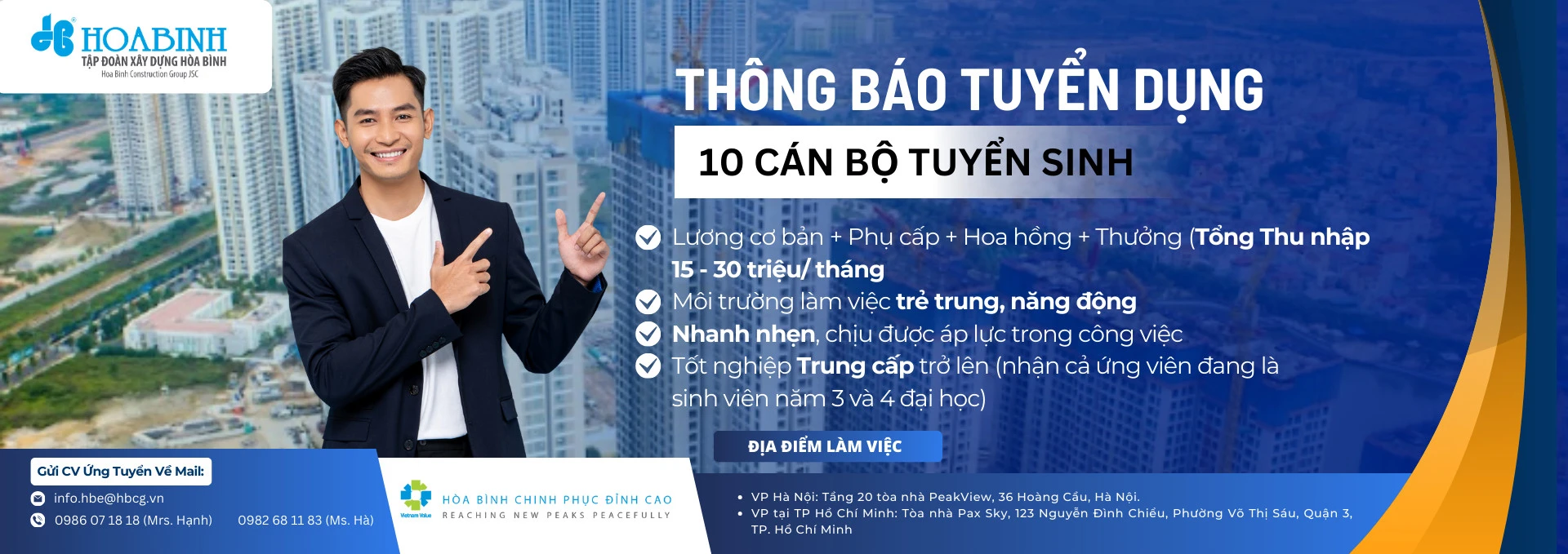 CÔNG TY CP  HƯỚNG NGHIỆP NGHỀ QUỐC TẾ HÒA BÌNH